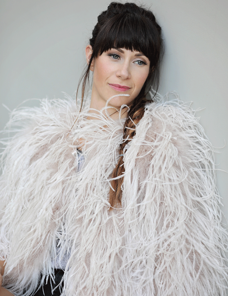 Feather boa jacket online